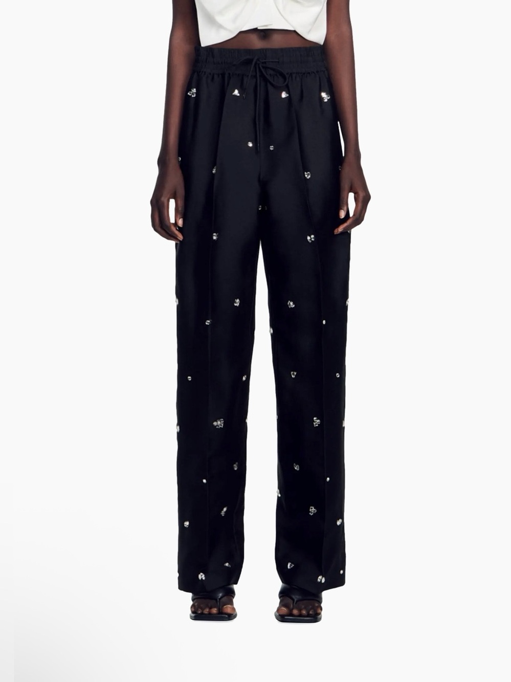 Sandro Rhinestone Pants